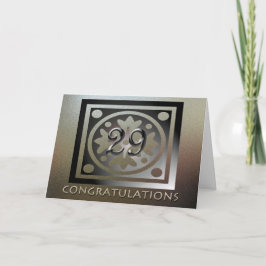 Mitarbeiter 29 Jahre Jubiläum Elegant Golden Karte