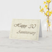 Mitarbeiter 30 Jahre Jubiläum Neue Klassik Karte (Gelbe Blume)