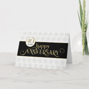 Mitarbeiter 40 Jahre alt - Prestigees Schwarzes Go Karte