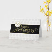 Mitarbeiter 50 Jahre alt - Prestigees Schwarzes Go Karte (Gelbe Blume)