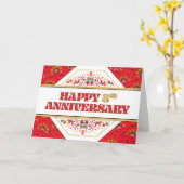 Mitarbeiter 8. Jubiläum Muster dekorativ Karte (Gelbe Blume)