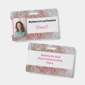 Mitarbeiter Ausweis (Vorder- & Rückseite)