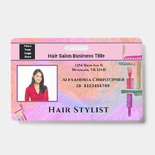 Mitarbeiter Ausweis Friseur Foto individuell