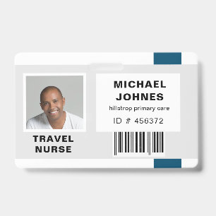 Mitarbeiter-Barcode-Foto-Name-Tag Ausweis