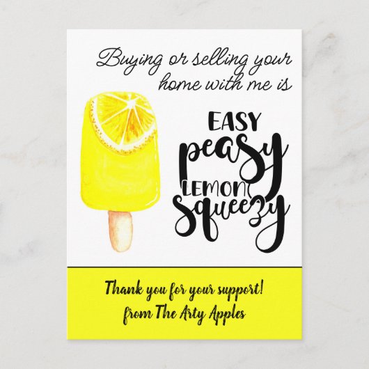 Mitarbeiter bedanken sich für das Geschenk echten  Postkarte (Vorderseite)