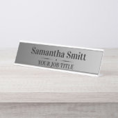 Mitarbeiter, Büro, Kollege, Titel, Position Schreibtischnamensplakette (Vorderseite )