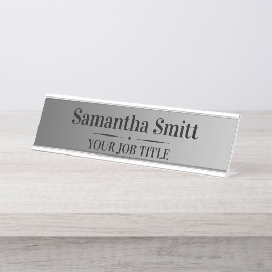 Mitarbeiter, Büro, Kollege, Titel, Position Schreibtischnamensplakette (Vorderseite )