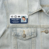 Mitarbeiter Business Accreditation ID Foto Navy Bl Namensschild (Beispiel)