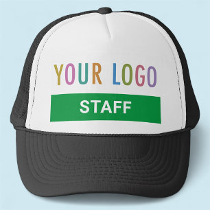 Mitarbeiter Custom Trucker Hut mit Logo schwarz Truckerkappe