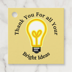 Mitarbeiter Danke, dass Sie sich für die Bulb-Wert Geschenkanhänger