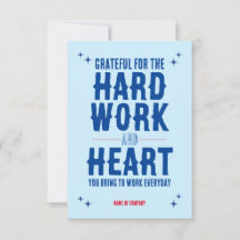 Mitarbeiter Dankeschön-Karte