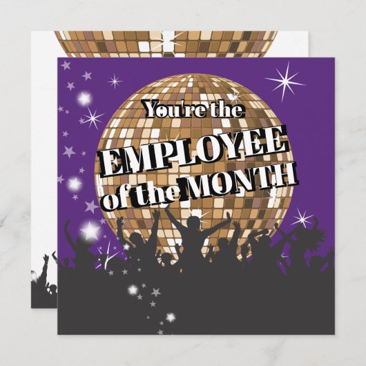 Mitarbeiter der Ausweis-Karte für den Monat Einladung (Vorne/Hinten)