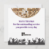 Mitarbeiter der Ausweis-Karte für den Monat Einladung (Rückseite)