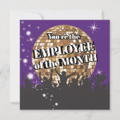 Mitarbeiter der Ausweis-Karte für den Monat Einladung (Vorderseite)