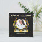 Mitarbeiter der Ausweis-Karte für den Monat Einladung (Stehend Vorderseite)