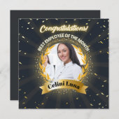 Mitarbeiter der Ausweis-Karte für den Monat Einladung (Vorne/Hinten)