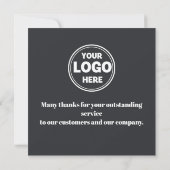 Mitarbeiter der Ausweis-Karte für den Monat Einladung (Rückseite)