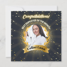 Mitarbeiter der Ausweis-Karte für den Monat Einladung