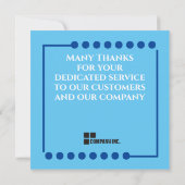 Mitarbeiter der Ausweis-Karte für den Monat Einladung (Rückseite)