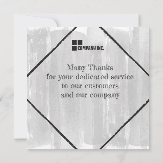 Mitarbeiter der Ausweis-Karte für den Monat Einladung (Rückseite)