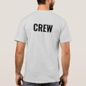 Mitarbeiter der Crew "Back & Front Design" Mens As T-Shirt (Rückseite)