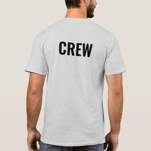 Mitarbeiter der Crew "Back & Front Design" Mens As T-Shirt (Rückseite)