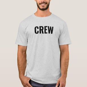 Mitarbeiter der Crew "Back & Front Design" Mens As T-Shirt