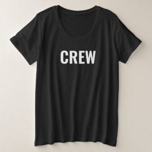 Mitarbeiter der Crew "Big Plus"-T-Shirt Große Größe T-Shirt