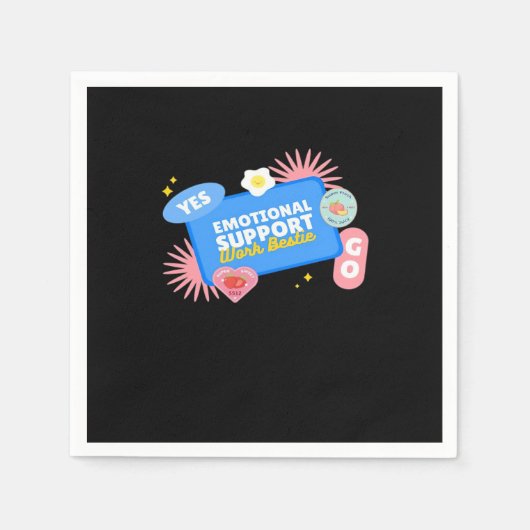 Mitarbeiter der emotionalen Hilfe - Geschenk des B Serviette (Vorderseite)