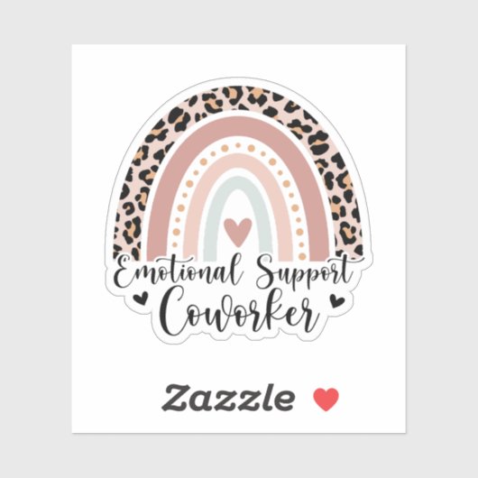 Mitarbeiter der emotionalen Unterstützung, lustige Aufkleber (Blatt)