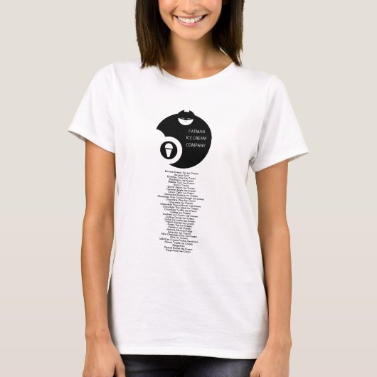 Mitarbeiter der Fatman Ice Cream Company T-Shirt (Vorderseite)