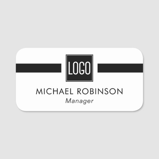 Mitarbeiter der Firma für Firmenlogo Namensschild (Vorderseite)