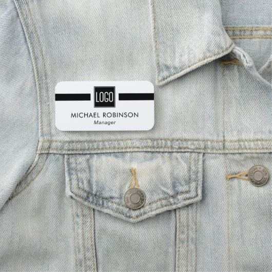 Mitarbeiter der Firma für Firmenlogo Namensschild (Beispiel)