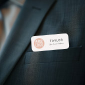 Mitarbeiter der Firma für kundenspezifische Firmen Namensschild