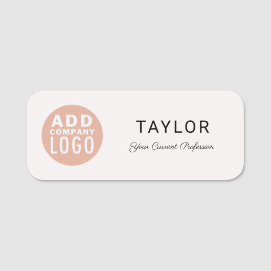 Mitarbeiter der Firma für kundenspezifische Firmen Namensschild (Vorderseite)