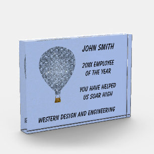 Mitarbeiter der Hot Air Ballon Recognition P Fotoblock
