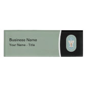 Mitarbeiter der Massagetherapie Moderne Namensschi Namenschild (Vorderseite)