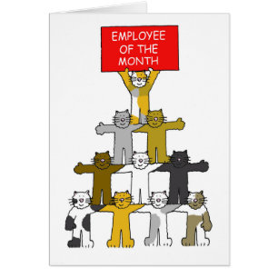 Mitarbeiter der monatlichen Cartoon Katzen
