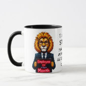 Mitarbeiter der monatlichen Löwenneonfarben Tasse (Links)