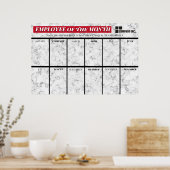 Mitarbeiter der Monatsanzeige für 4x6-Fotos Poster (Küche)