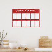 Mitarbeiter der Monatsanzeige für 4x6-Fotos Poster (Küche)