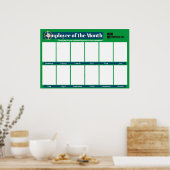 Mitarbeiter der Monatsanzeige für 4x6-Fotos Poster (Küche)