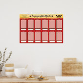 Mitarbeiter der Monatsanzeige für 4x6-Fotos Poster (Küche)