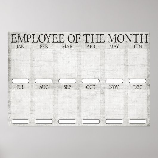 Mitarbeiter der Monatsanzeige für 4x6-Fotos Poster (Vorne)