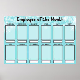 Mitarbeiter der Monatsanzeige für 4x6-Fotos Poster