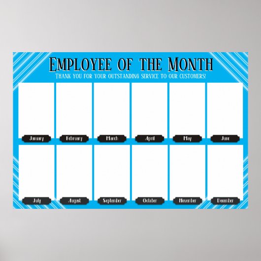 Mitarbeiter der Monatsanzeige für 4x6-Fotos Poster (Vorne)