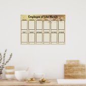 Mitarbeiter der Monatsanzeige für 4x6-Fotos Poster (Küche)