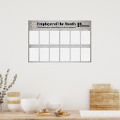 Mitarbeiter der Monatsanzeige für 4x6-Fotos Poster (Küche)