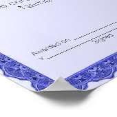 Mitarbeiter der Monatsbescheinigung Poster (Ecke)