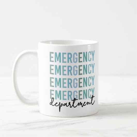 Mitarbeiter der Notfallabteilung | ER Nurse | ER T Kaffeetasse (Links)